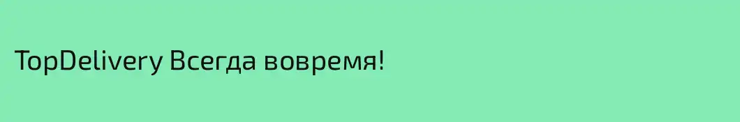 TopDelivery Всегда вовремя!
